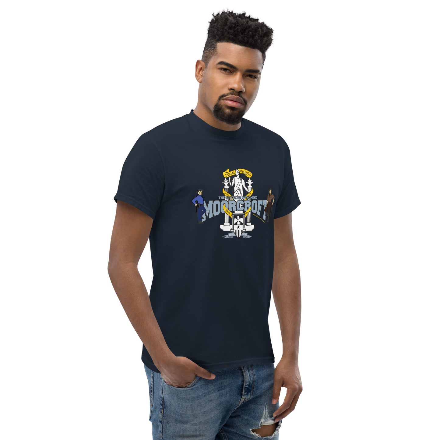 Moorcroft t-shirt, Wyoming T-shirt, Comancha Graphics,
