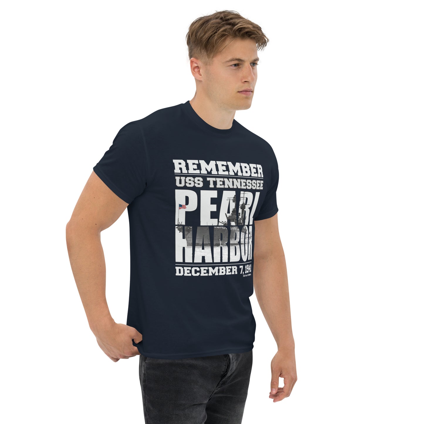 REMEMBER Pearl Harbor tee, USS Tennessee, Comancha Graphic,