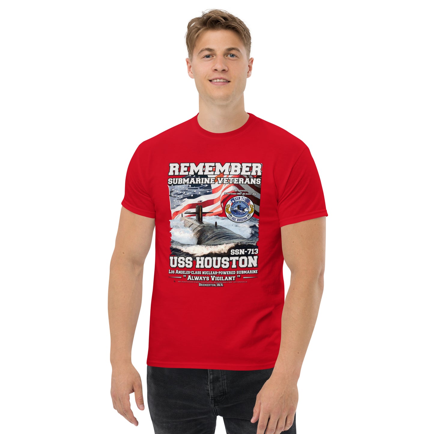 USS HOUSTON SSN-713 Submarine T-Shirt