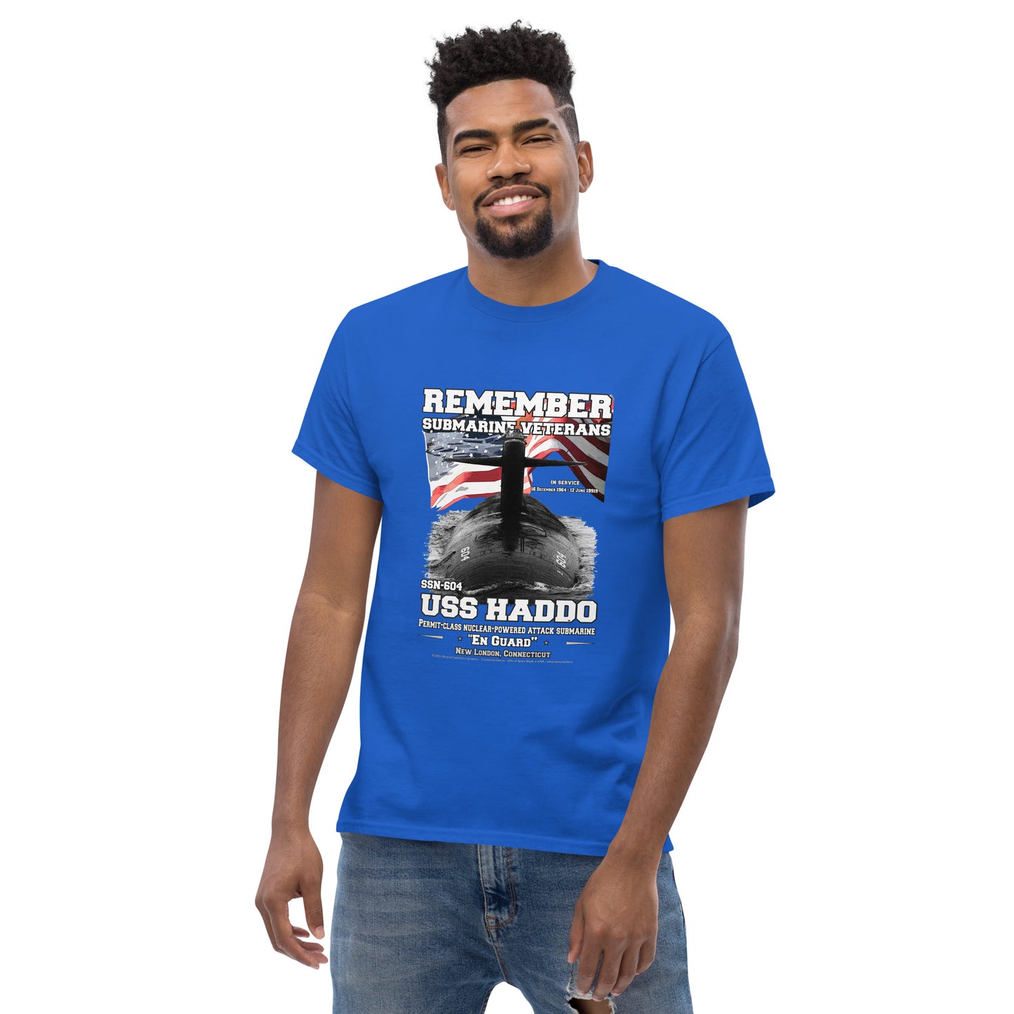 USS HADDO SSN-604 tee, Submarine Veterans Classic T-shirt, Comancha T-shirts Store,