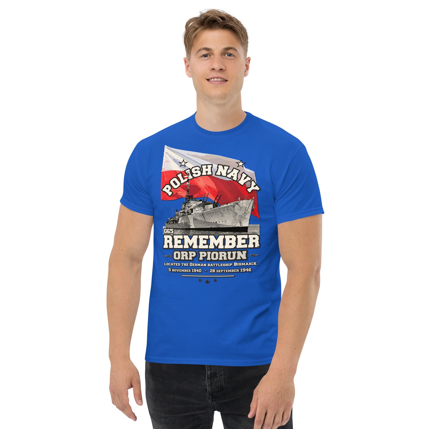 ORP PIORUN t-shirt, ORP PIORUN G65 T-shirt,ORP PIORUN Polish Navy, T-Shirt Comancha.us, Comancha Design,