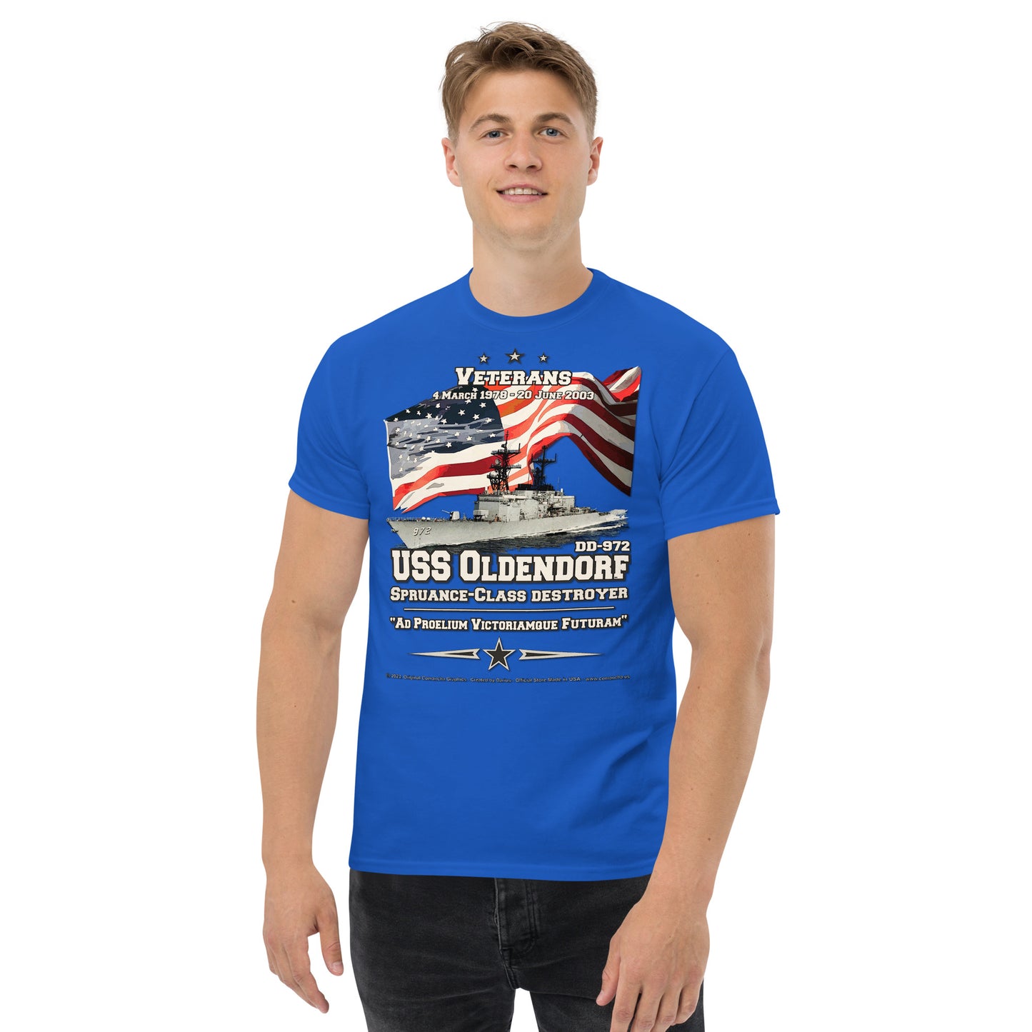 USS OLDENDORF DD-972 Destroyer t-shirt