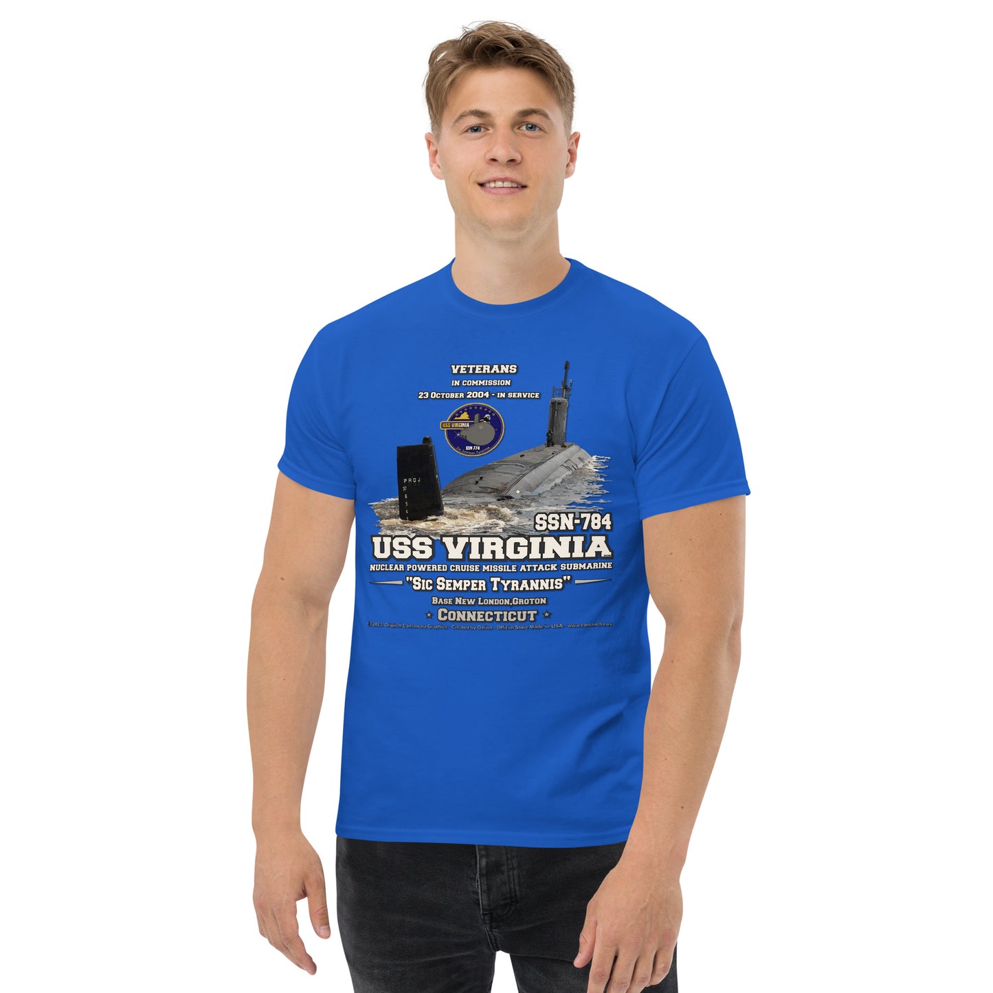 USS VIRGINIA SSN-784 Submarine T-shirt, Comancha T-Shirt,