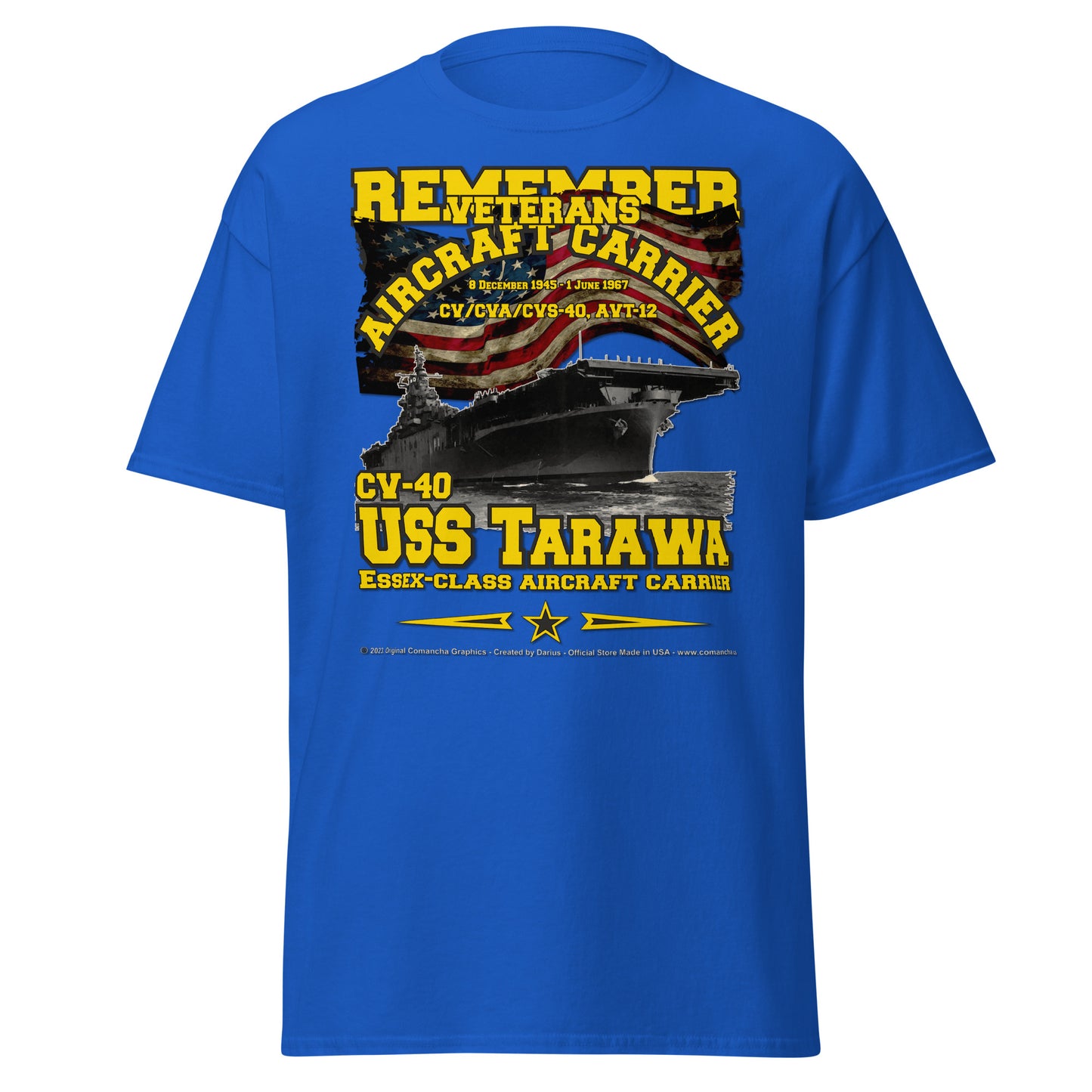 REMEMBER USS TARAWA CV-40 Aircraft Carrier Veterans , Comancha,