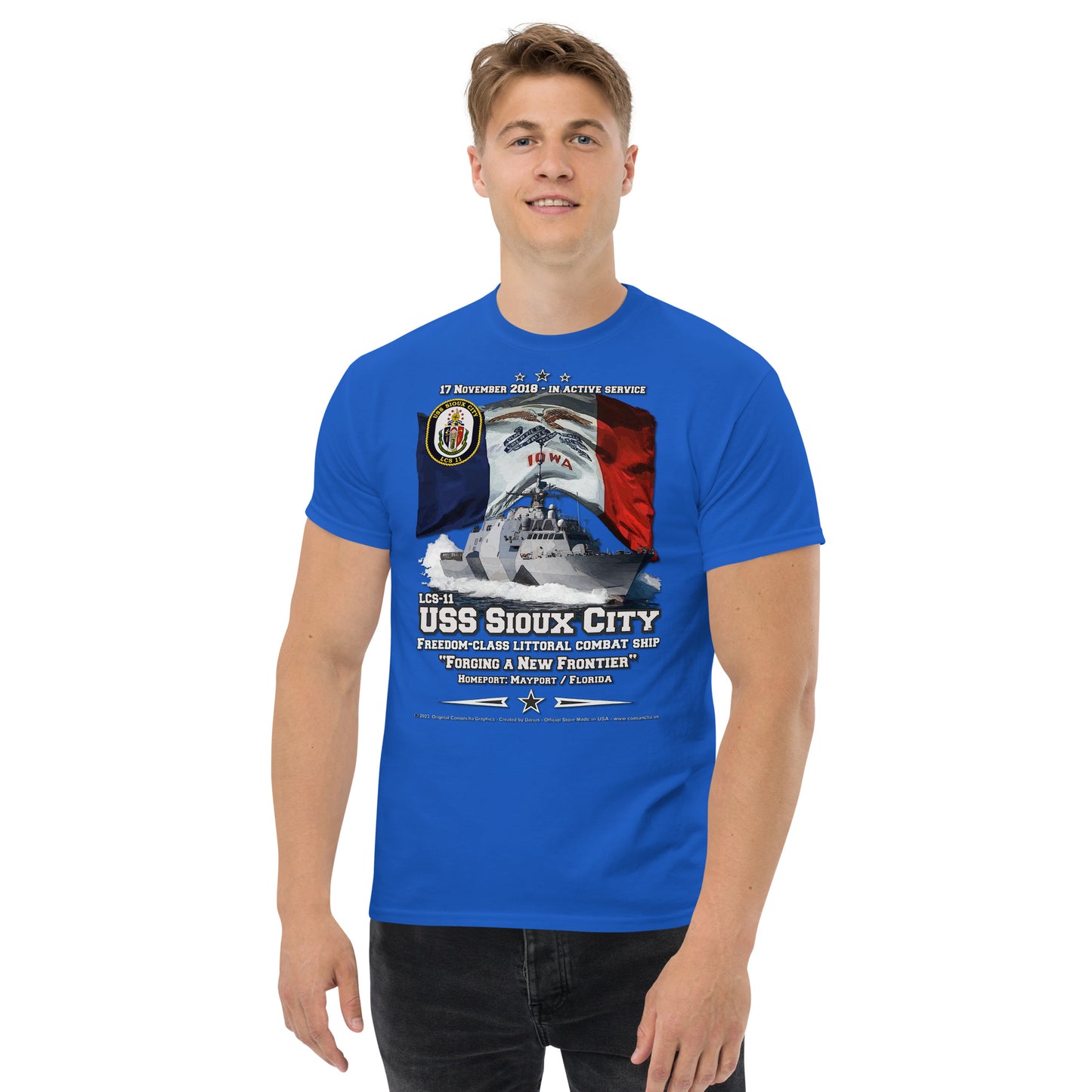USS SIOUX CITY LCS-11 Littoral Combat Ship t-shirt