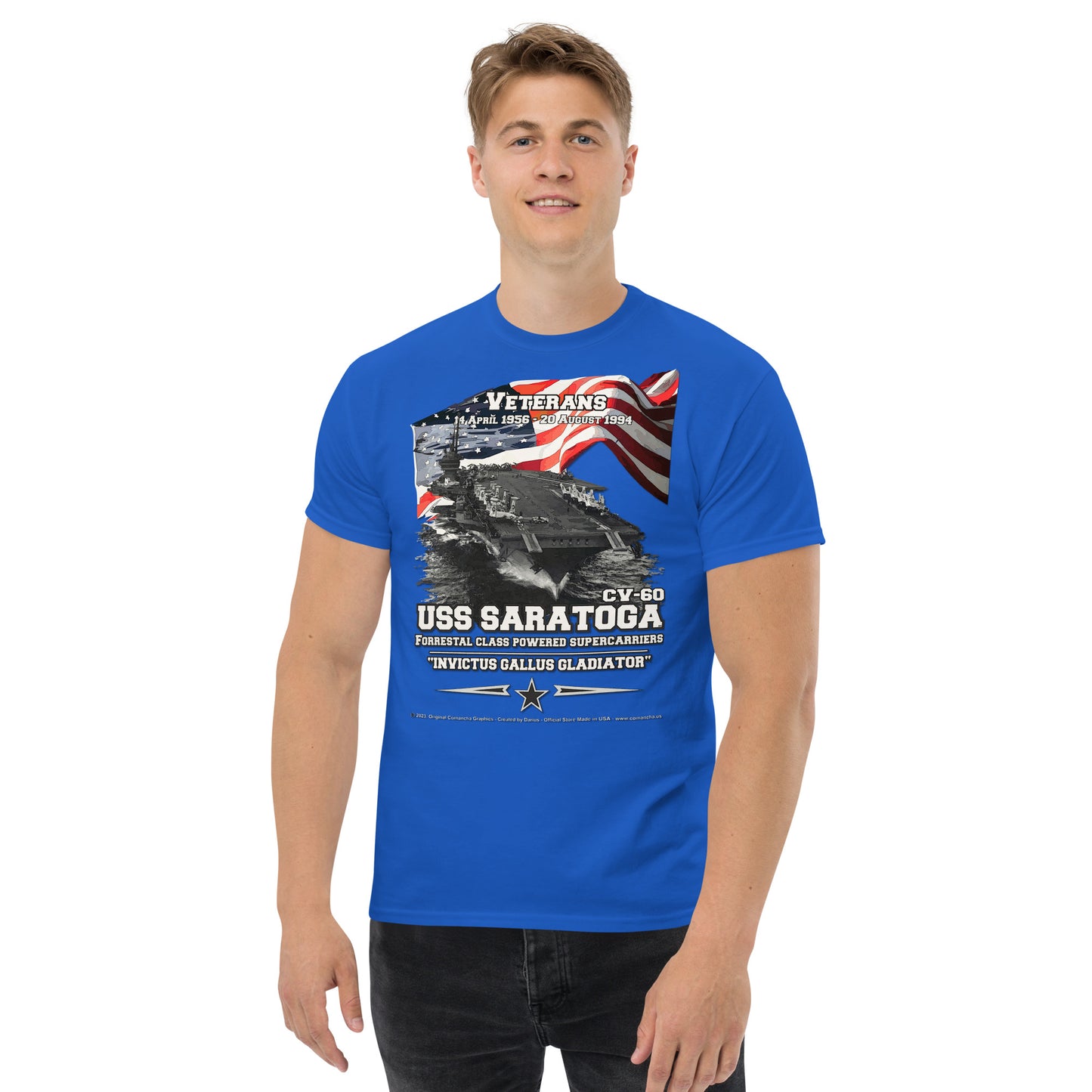 USS SARATOGA CV-60 Aircraft Carrier t-shirt