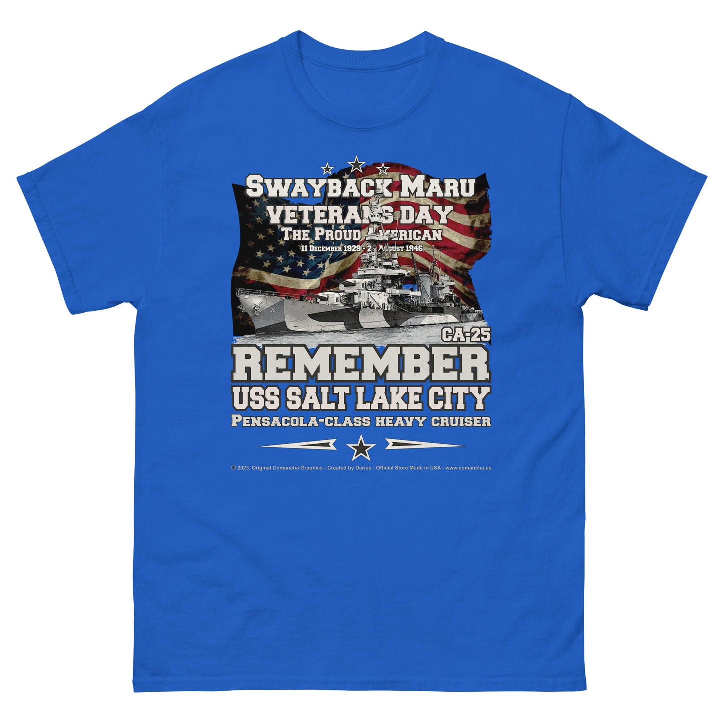 USS SALT LAKE CITY SSN-716 Heavy Cruiser t-shirt
