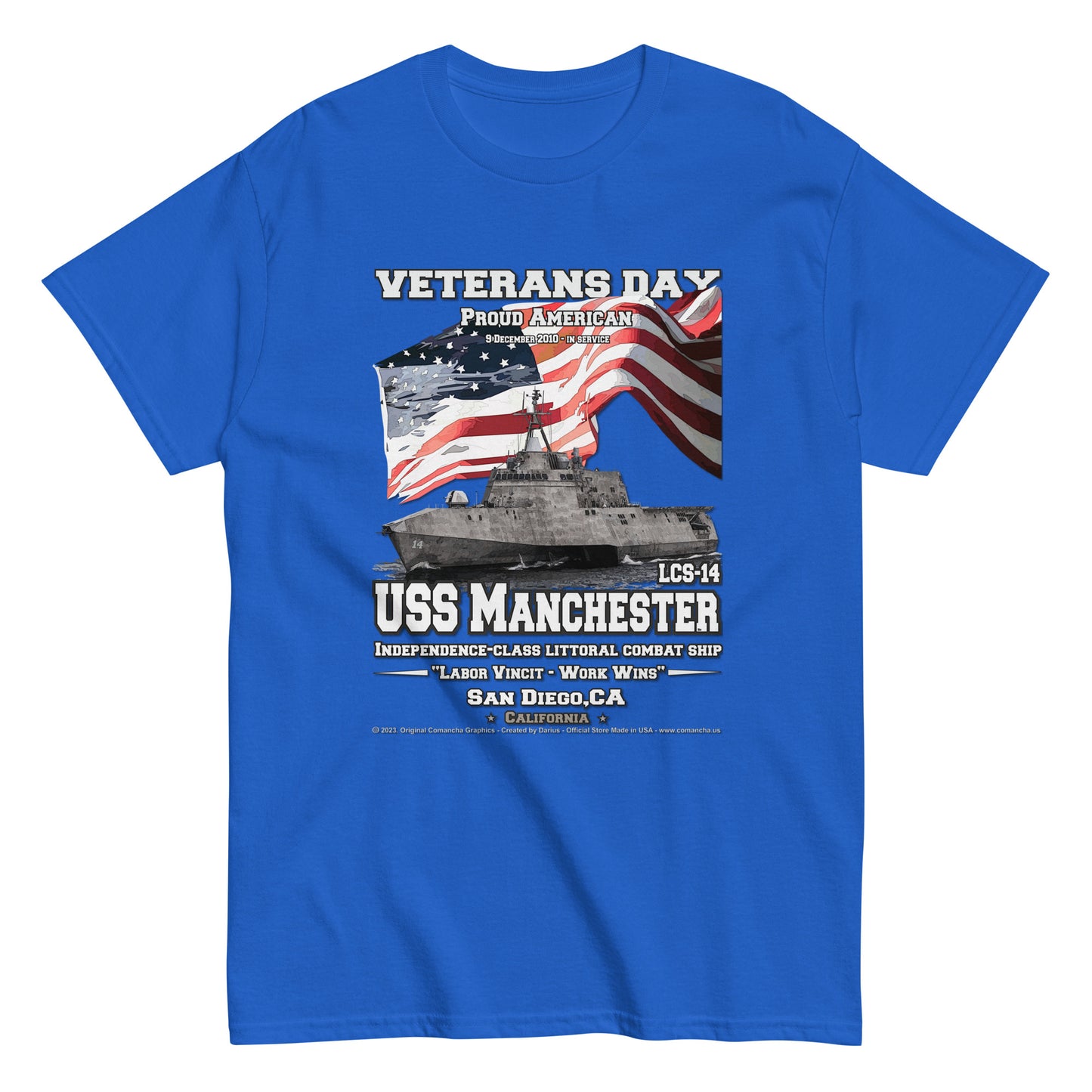 USS MANCHESTER LCS-14 Littoral Combat Ship Veterans Classic t-shirt, USS MANCHESTER LCS-14 T-shirt,
