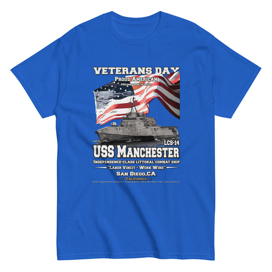 USS MANCHESTER LCS-14 Littoral Combat Ship Veterans Classic t-shirt, USS MANCHESTER LCS-14 T-shirt,