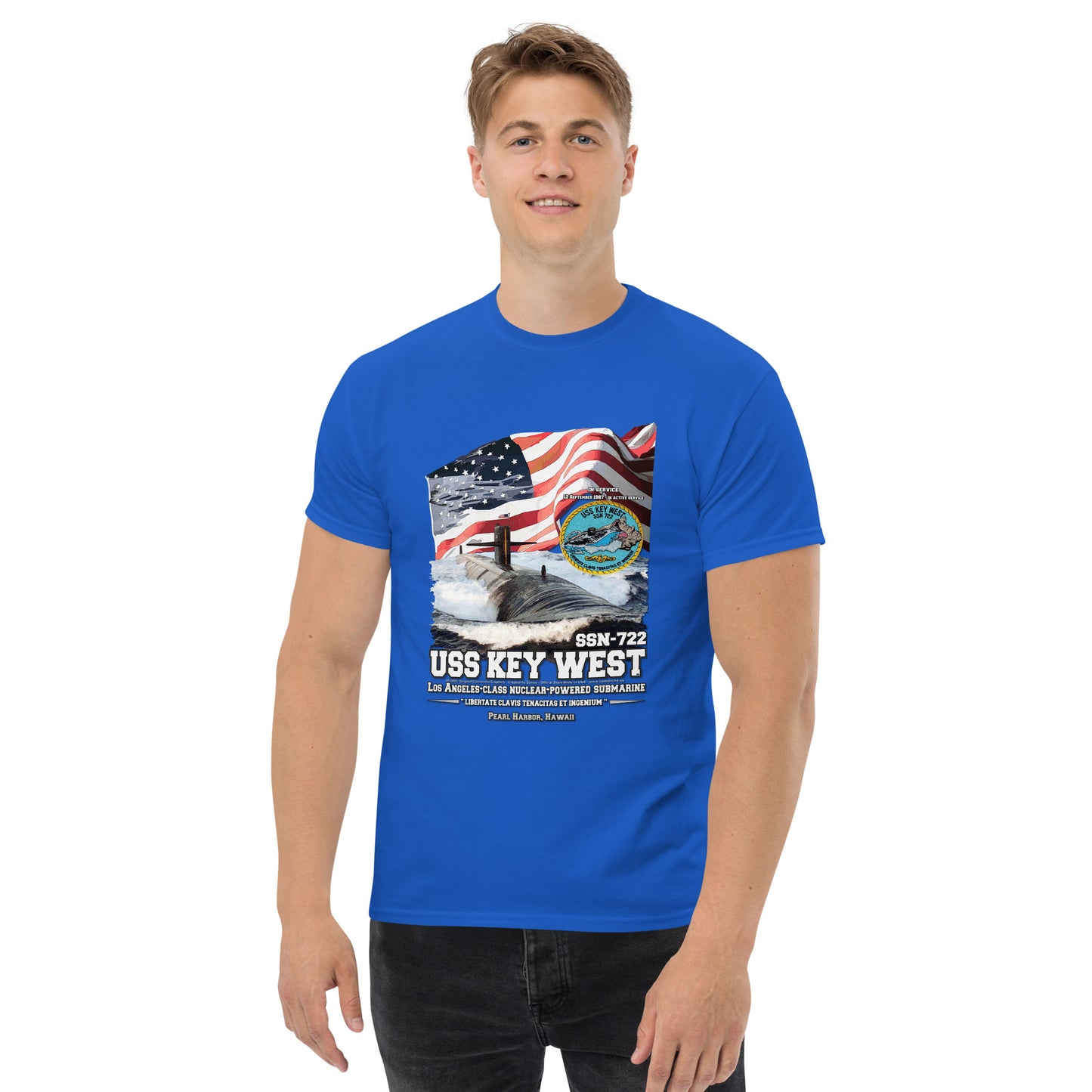 USS KEY WEST SSN-722 Submarine T-Shirt