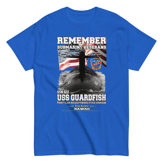 USS GUARDFISH SSN-612 US Submarine Veterans Classic Tee, Comancha US Store, Submarine veterans tee,