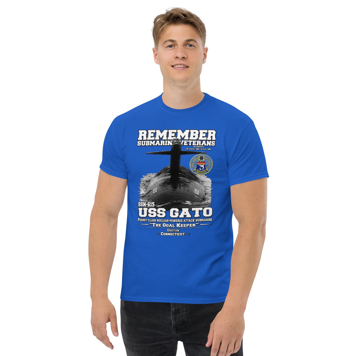 USS GATO SSN-615 Submarine Shipmates t-shirt
