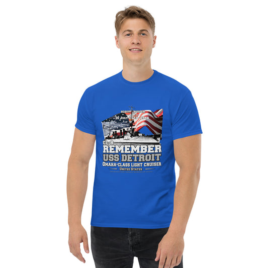 USS DETROIT CL-8 tee, Light Cruiser Veterans Tee, Comancha Tees,