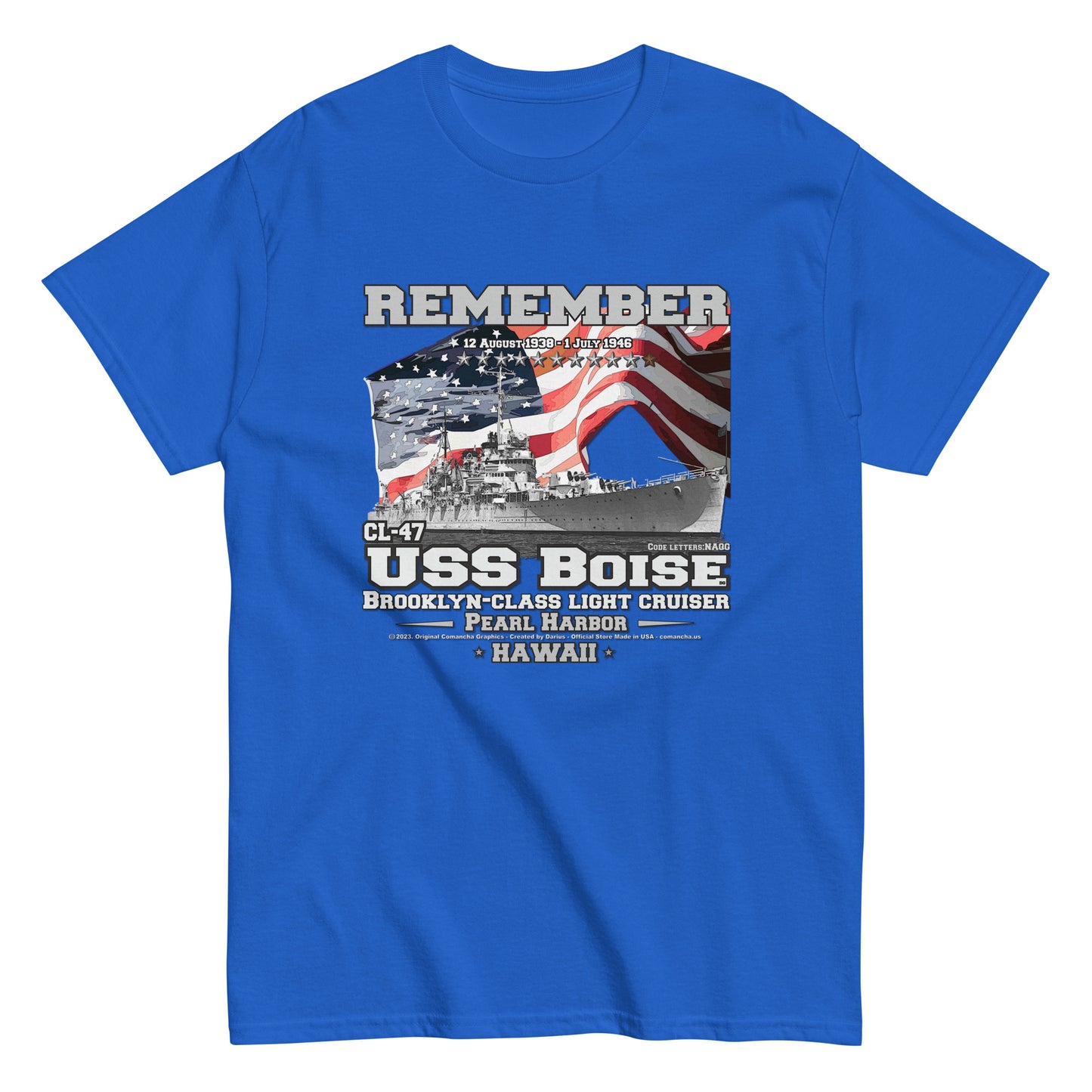 USS BOISE CL-47 t-shirt, USS BOISE t-shirt, Light Cruiser Veterans t-shirt, WW2 Veterans T-shirt, T-Shirt Online Shop,