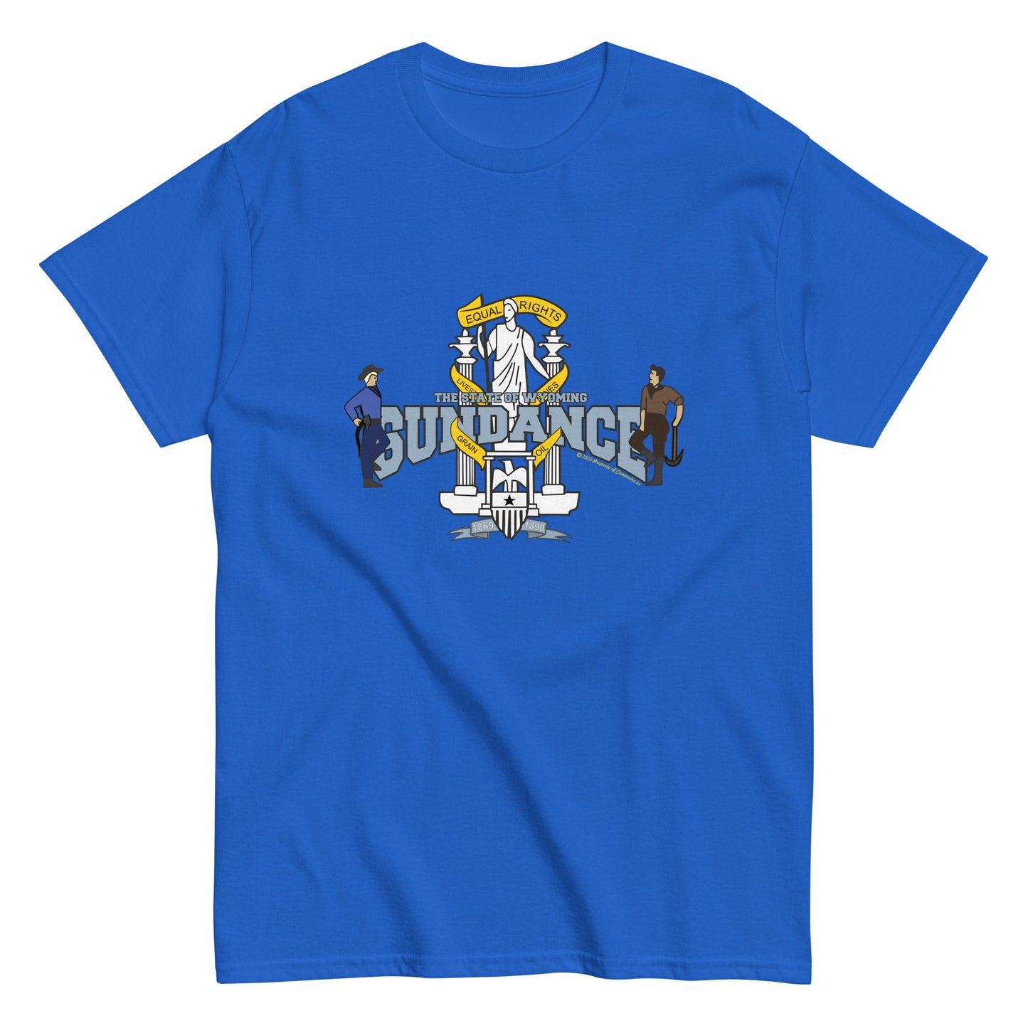 Sundance t-shirt, Sundance Wyoming tee,Sundance Wyoming T-shirt, Comancha Graphics,
