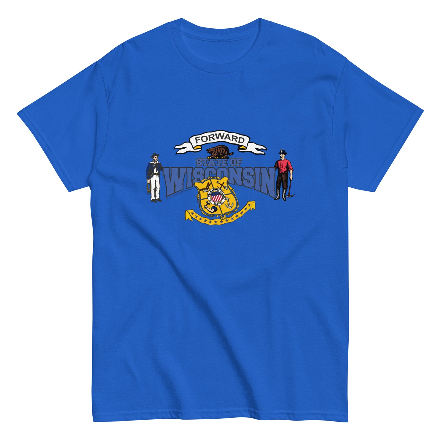 Wisconsin t-shirt,Wisconsin State T-Shirt, Comancha Graphics,