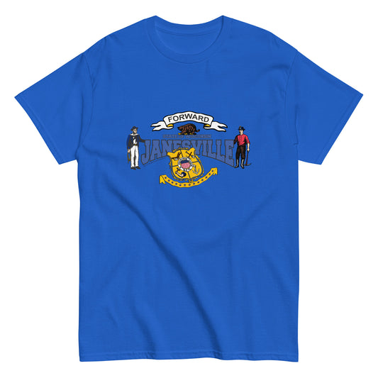 Janesville wisconsin tee,Janesville t-shirt, Wisconsin State T-Shirt, Comancha Graphics,