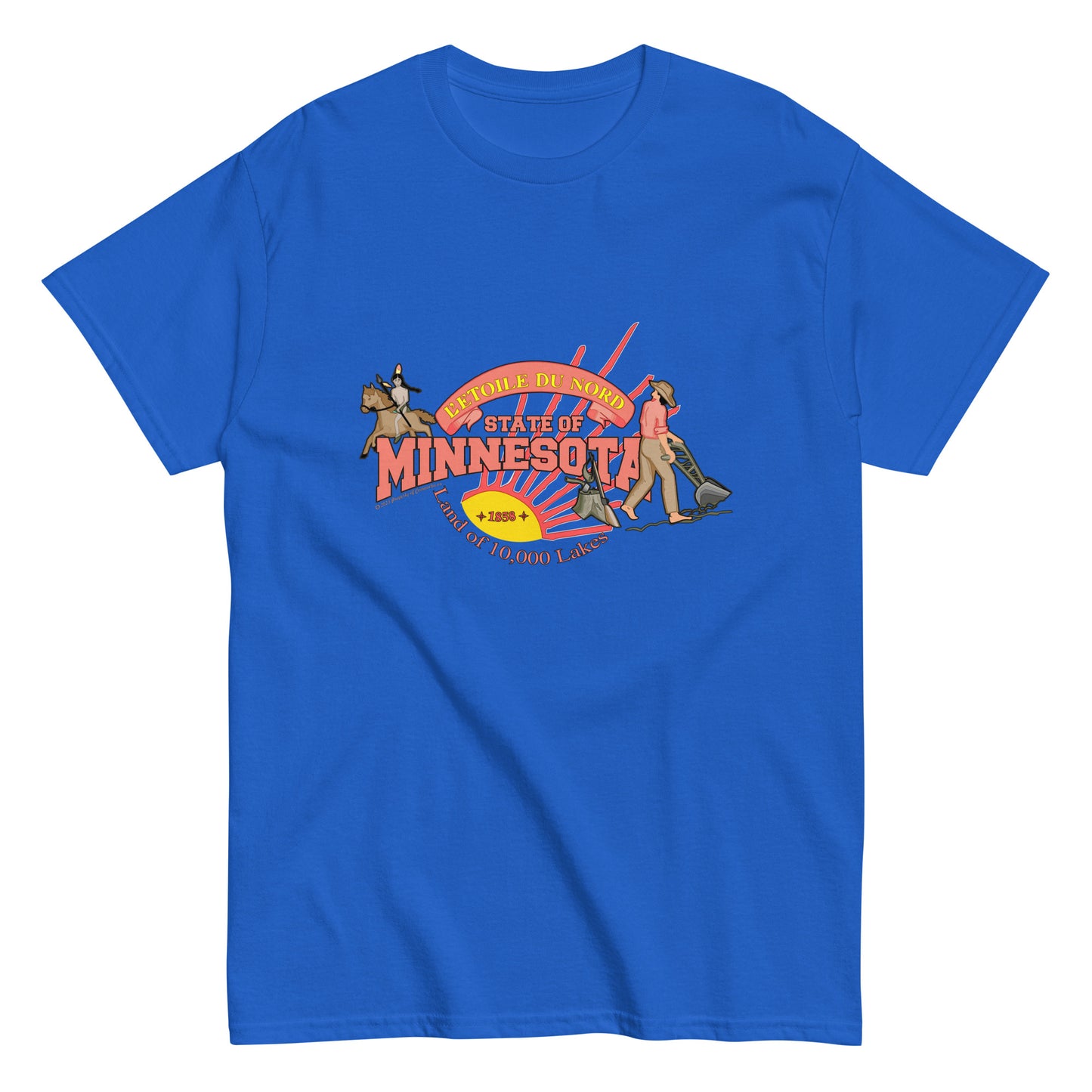 Minnesota tee, Minnesota USA T-shirt,Minnesota State T-Shirt, Comancha Graphics,