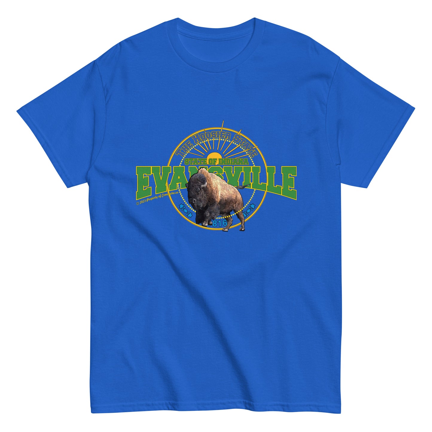 Evansville City Tee, Indiana State T-shirt,
