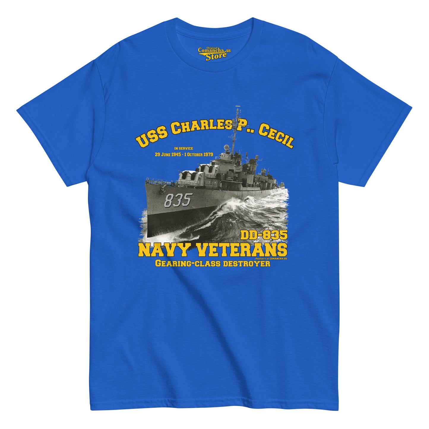 USS Charles P. Cecil DD-835 Destroyer t-shirt,