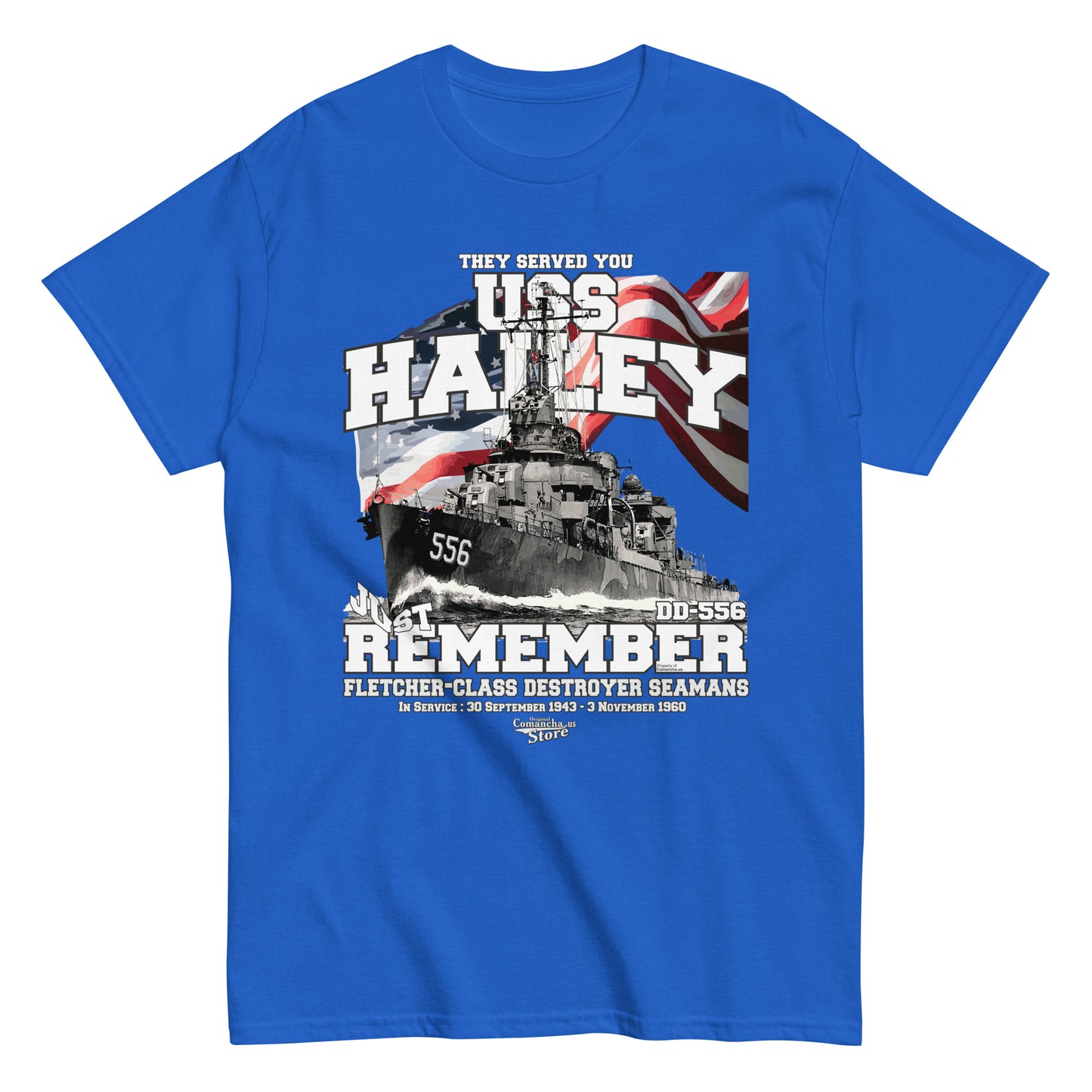 USS Hailey DD-556 destroyer t-shirt