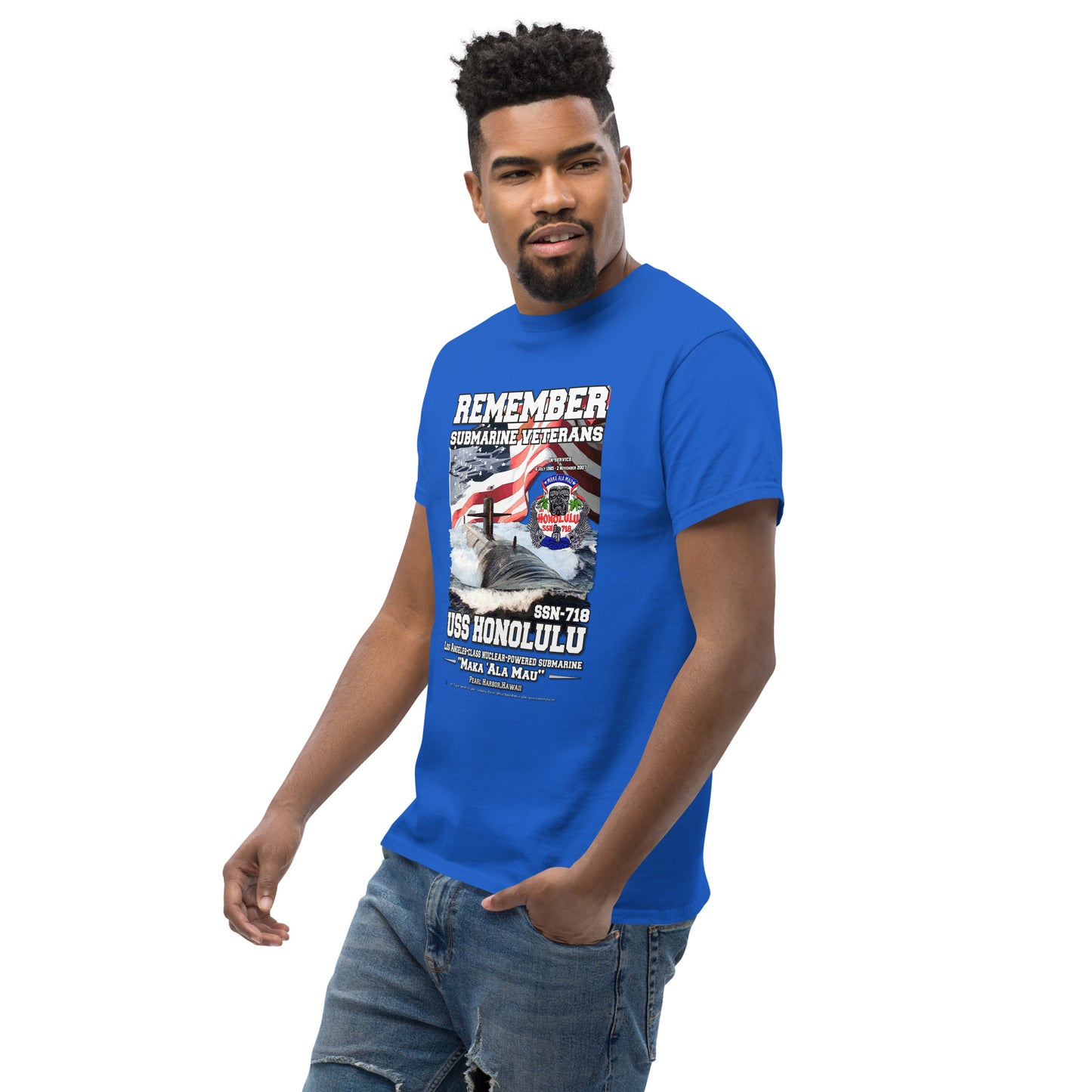 USS HONOLULU SSN-718 Submarine Veterans Classic T-Shirt, Comancha T-shirts, USS HONOLULU SSN-718 shirt, US navy shirts, Navy Veterans Day, Submarine Veterans t-shirt, Classic T-Shirt, Comancha T-shirts,