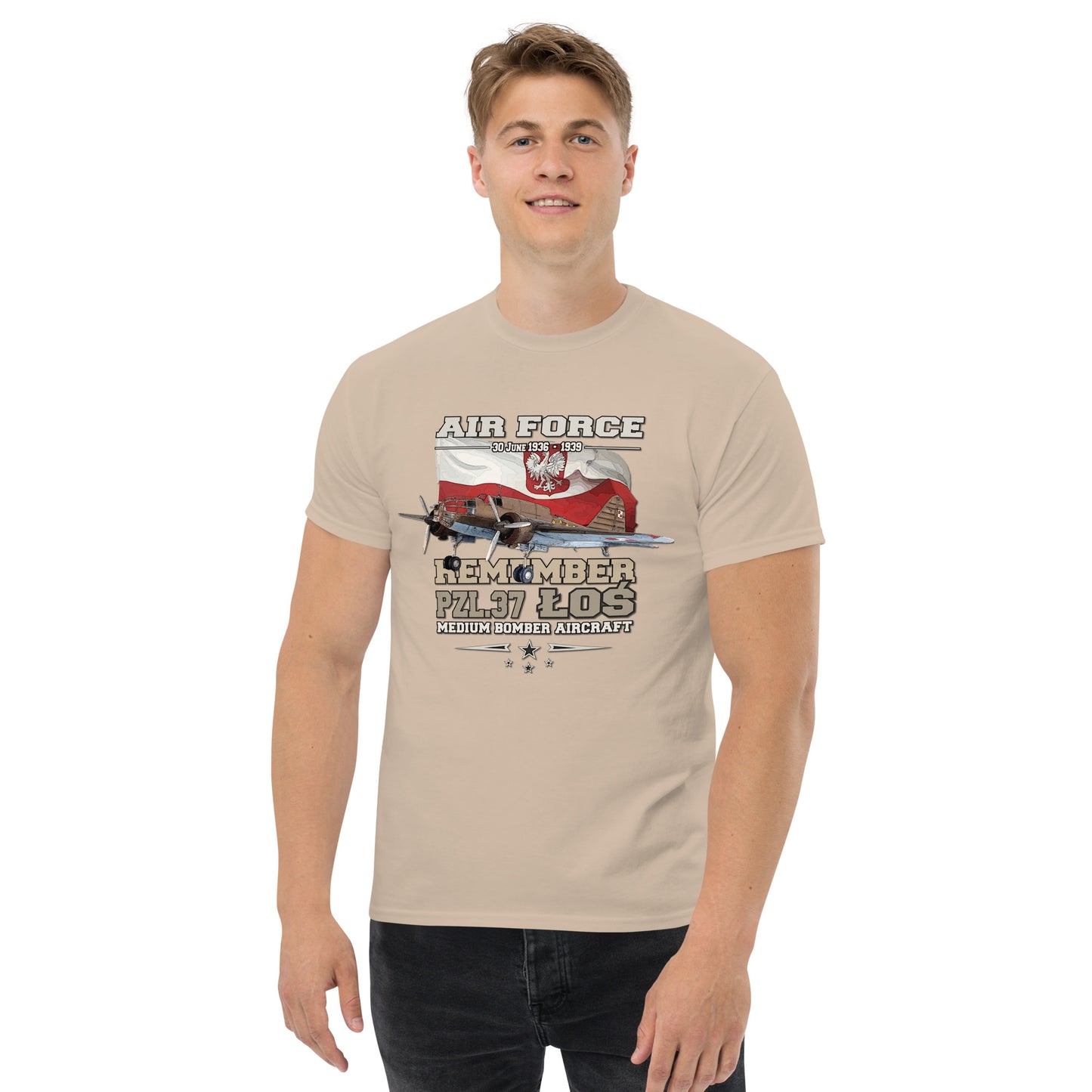 PZL-37 LOS Polish Air Force t-shirt