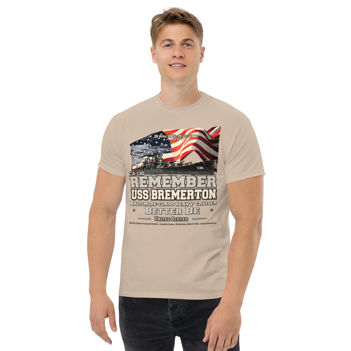 USS BREMERTON CA-130 Heavy Cruiser t-shirt