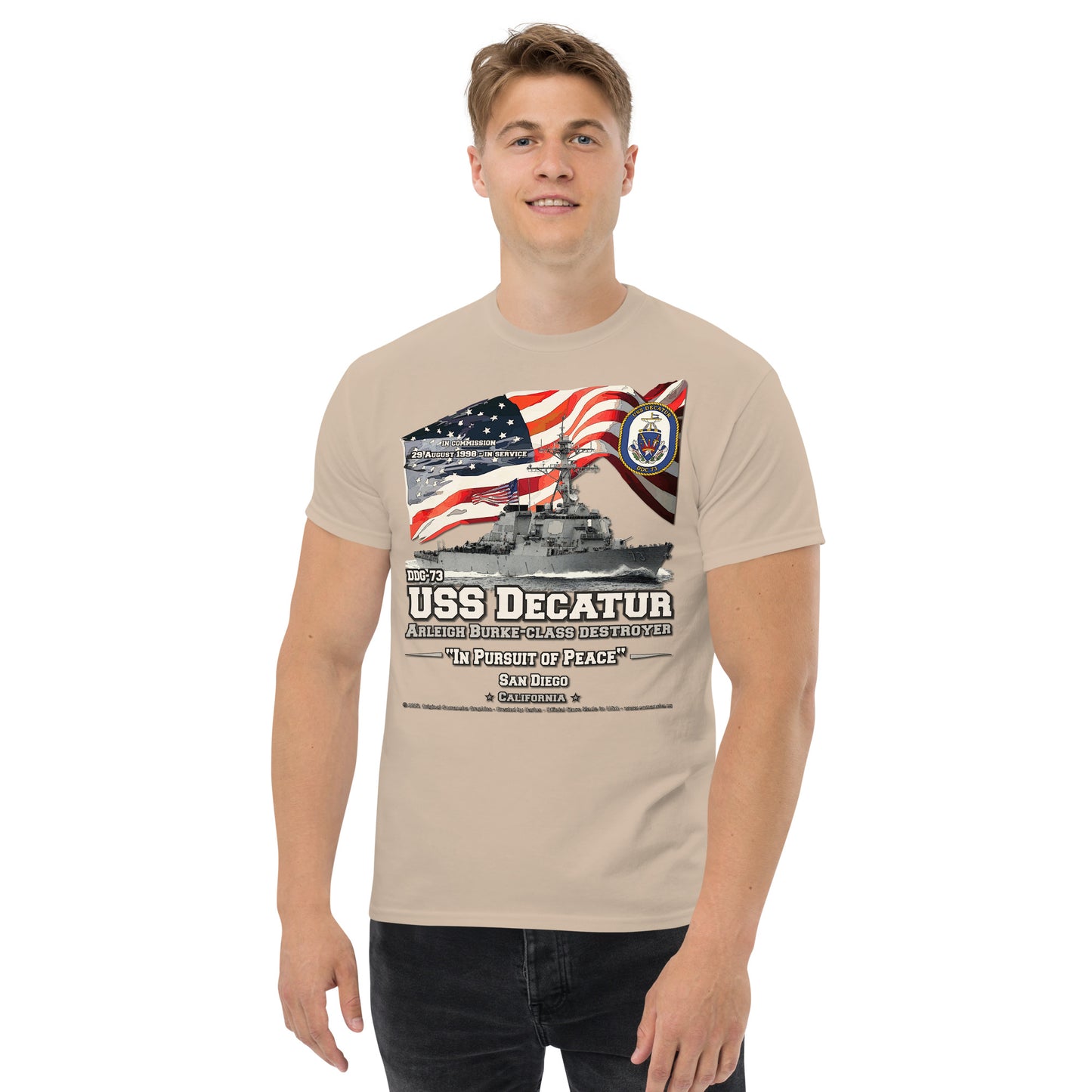 USS DECATUR DDG-73 Destroyer t-shirt
