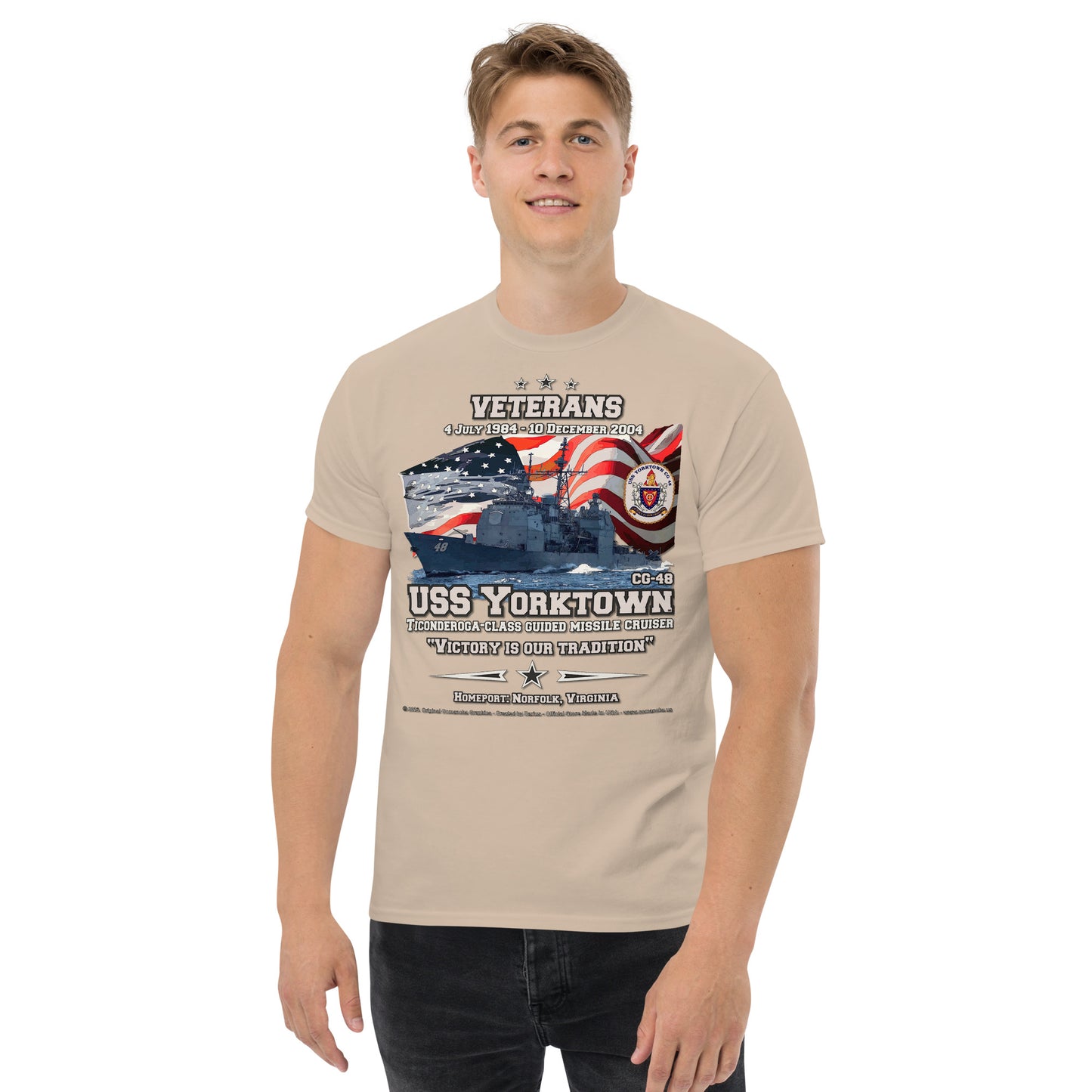 USS YORKTOWN CG-48 Missile Cruiser T-shirt,
