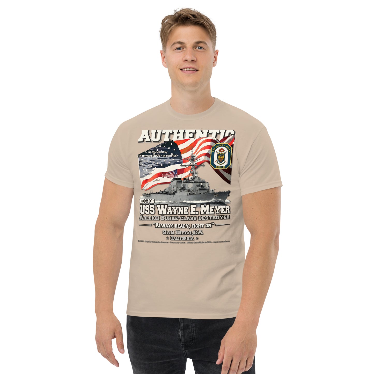 USS Wayne Meyer DDG-108 Destroyer t-shirt