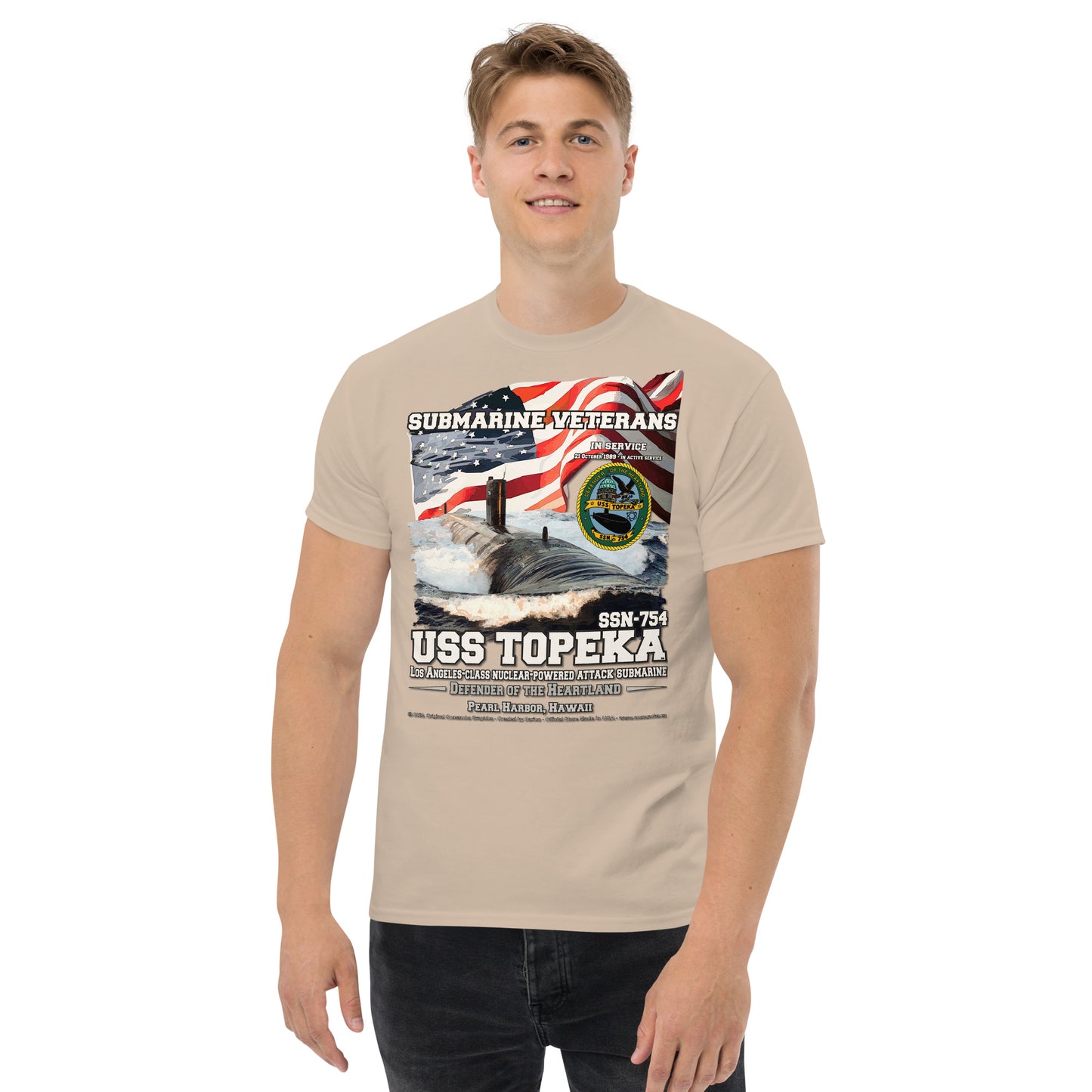 USS TOPEKA SSN-754 Attack Submarine T-shirt