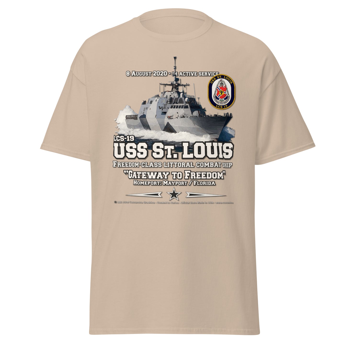 USS ST. LOUIS LCS-19 Littoral Combat Ship t-shirt