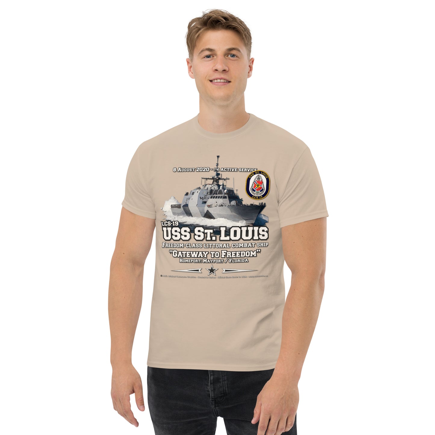 USS ST. LOUIS LCS-19 Littoral Combat Ship t-shirt