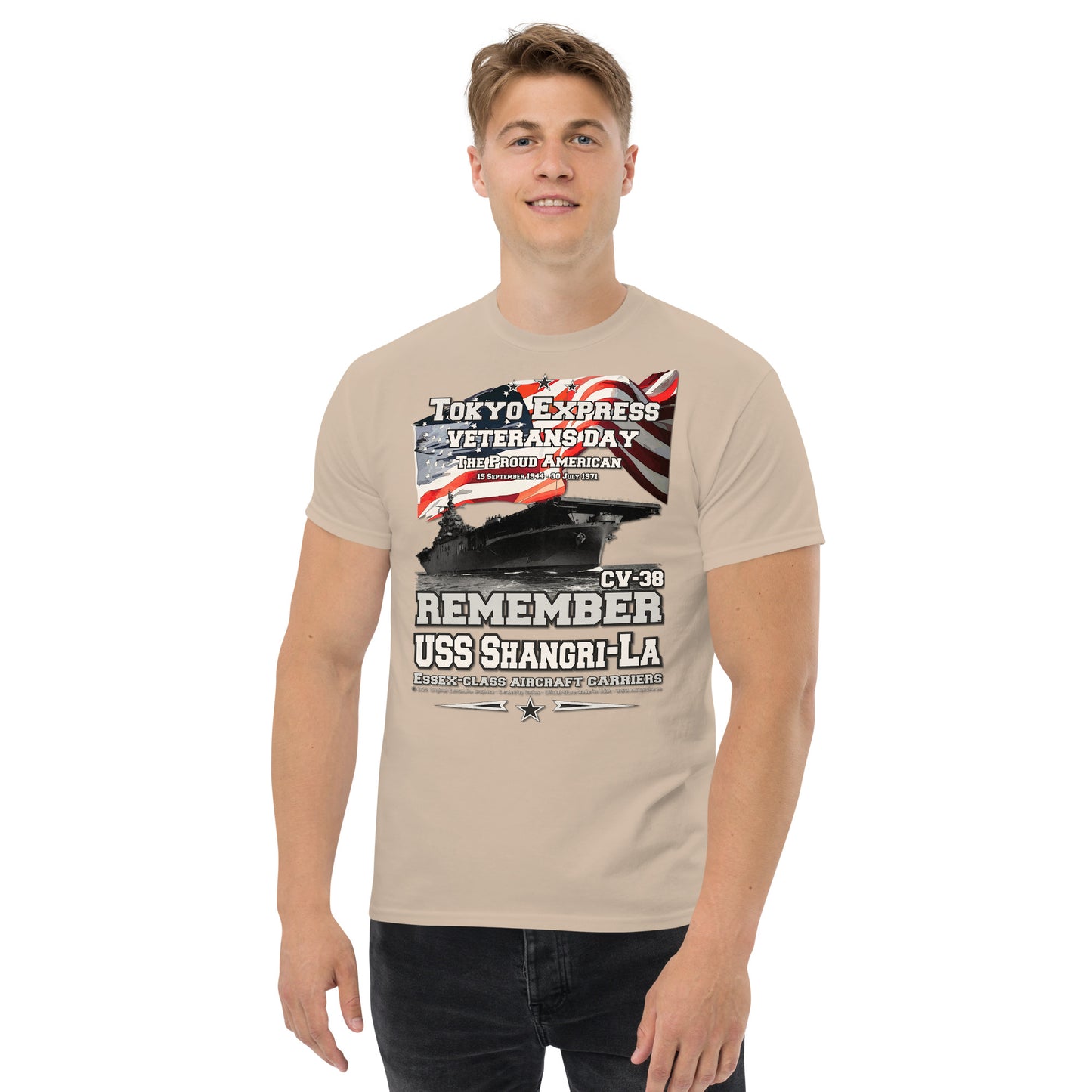USS SHANGRI-LA CV-38 Aircraft Carrier Shipmates T-shirt