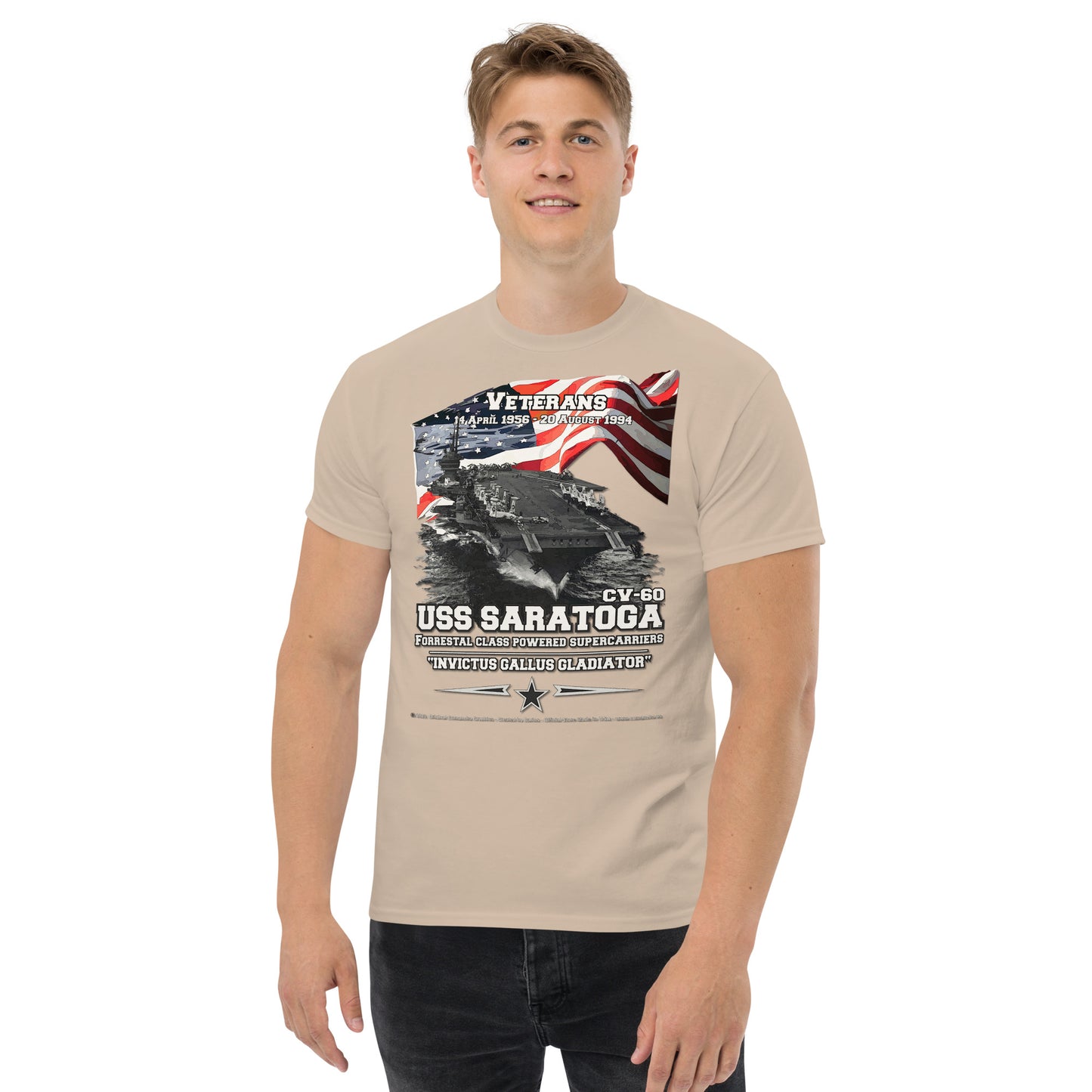 USS SARATOGA CV-60 Aircraft Carrier t-shirt