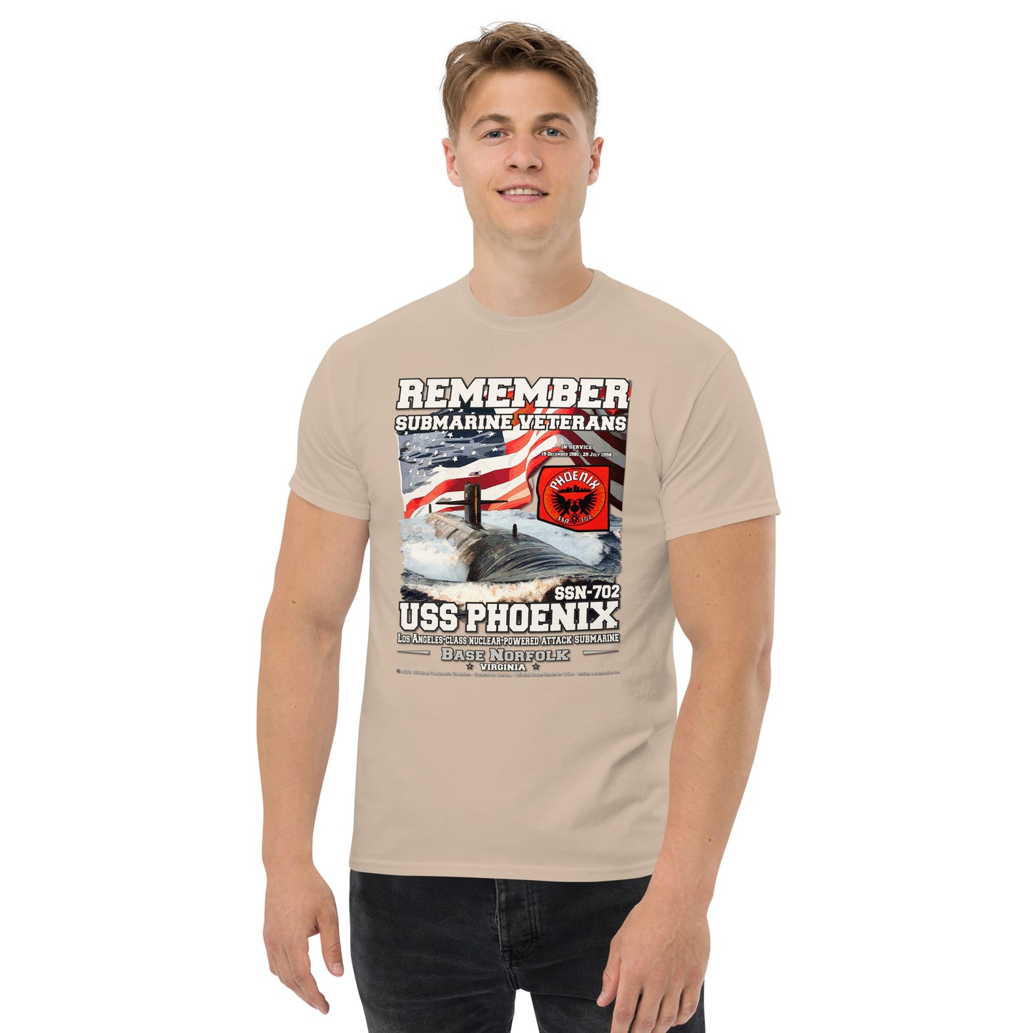 USS PHOENIX SSN-702 Submarine Veterans Classic T-Shirt, Comancha T-shirts,