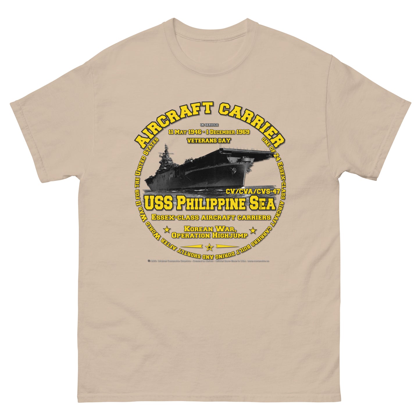 USS PHILIPPINE SEA CV-47 Aircraft Carrier T-Shirt