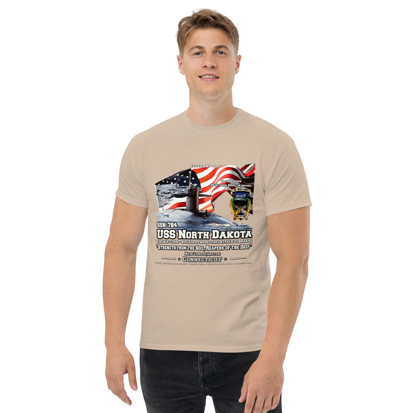 USS NORTH DAKOTA SSN-784 Submarine T-shirt