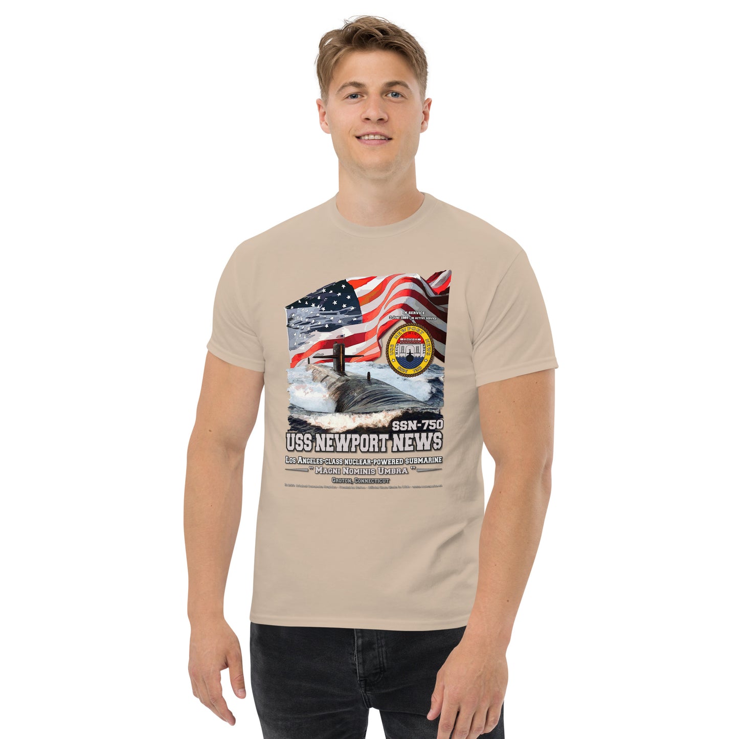 USS NEWPORT NEWS SSN-750 Submarine T-shirt