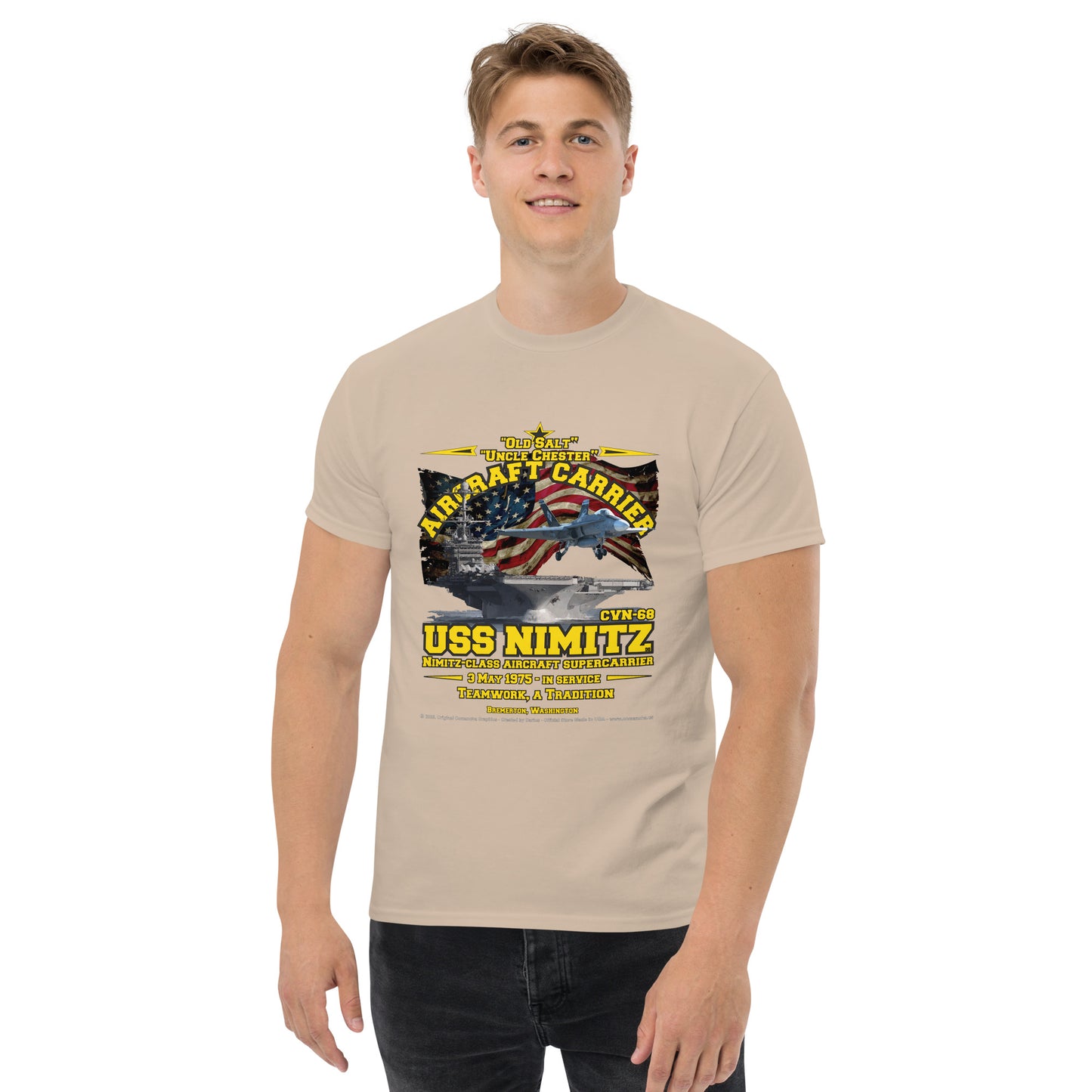 USS NIMITZ CVN-68 Aircraft Carrier T-shirt