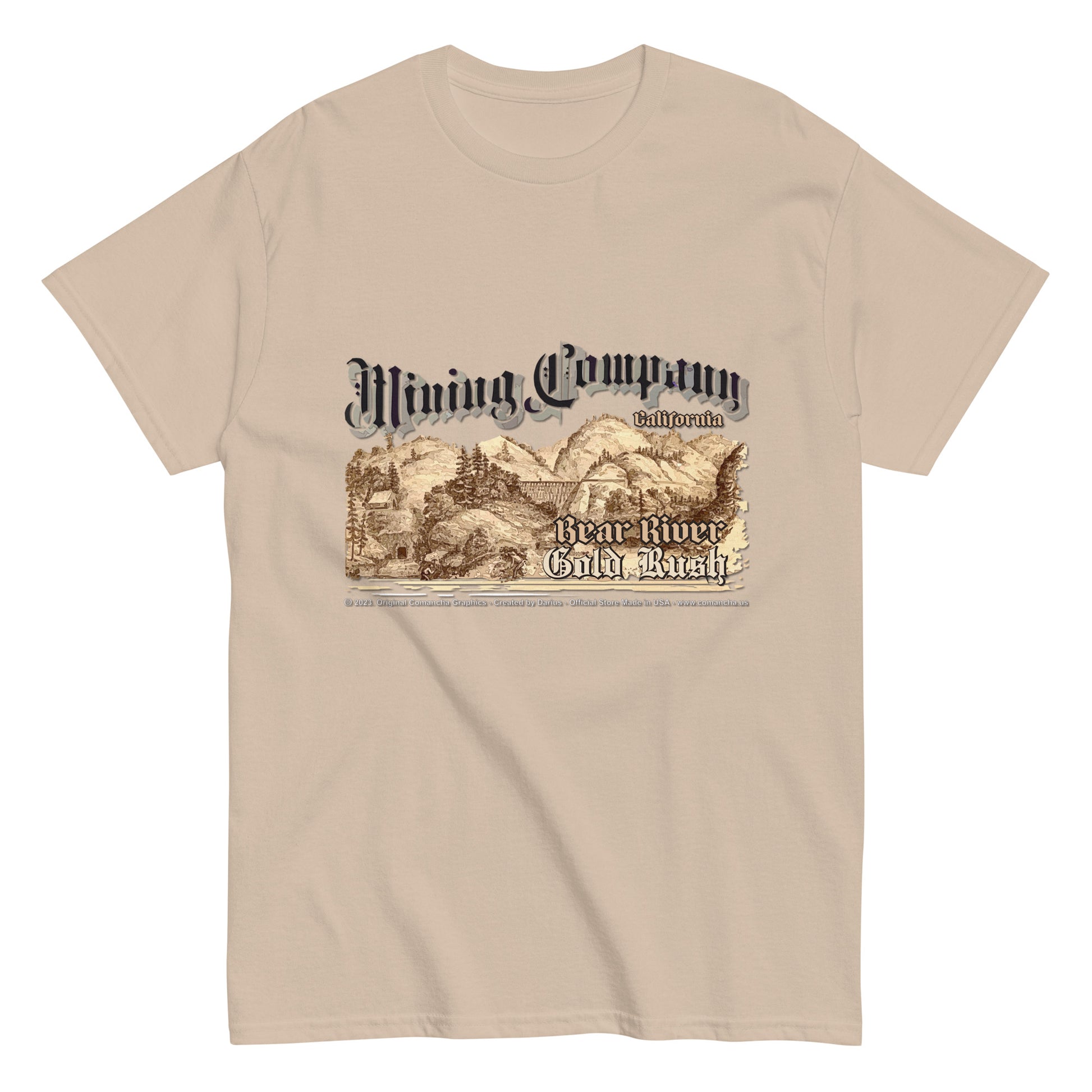 BEAR RIVER Gold Rush - Mining Company T-Shirt, Comancha T-shirts Store,