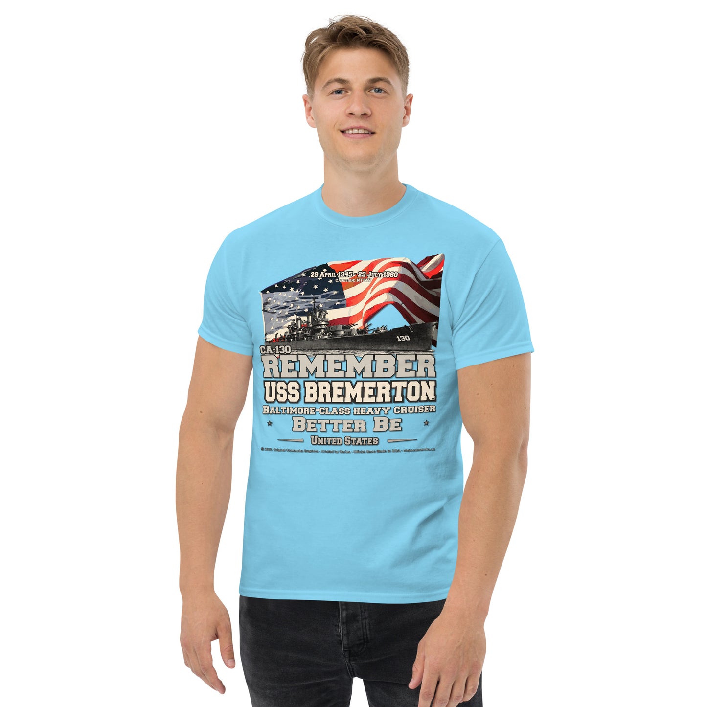 USS BREMERTON CA-130 Heavy Cruiser t-shirt