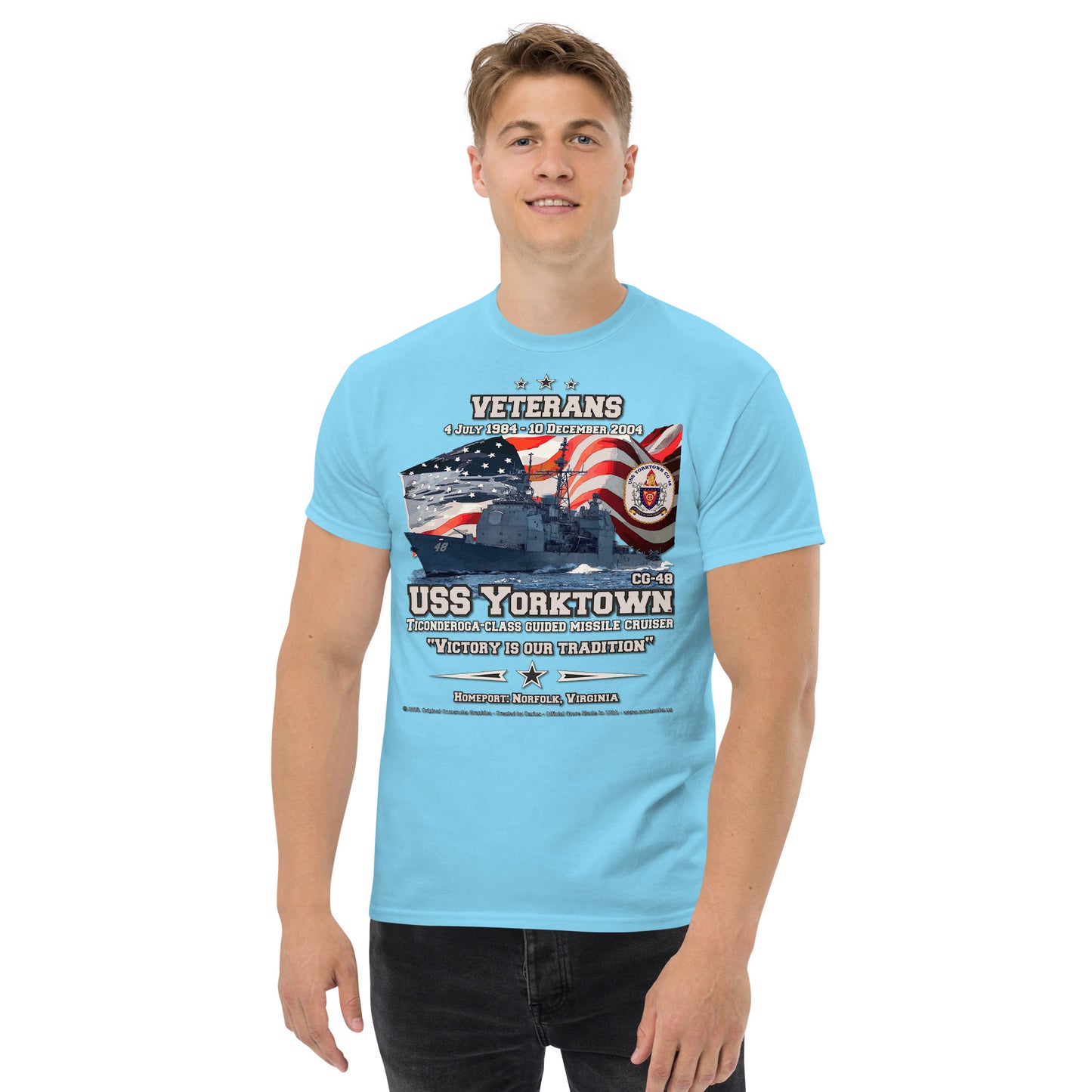 USS YORKTOWN CG-48 Missile Cruiser T-shirt,