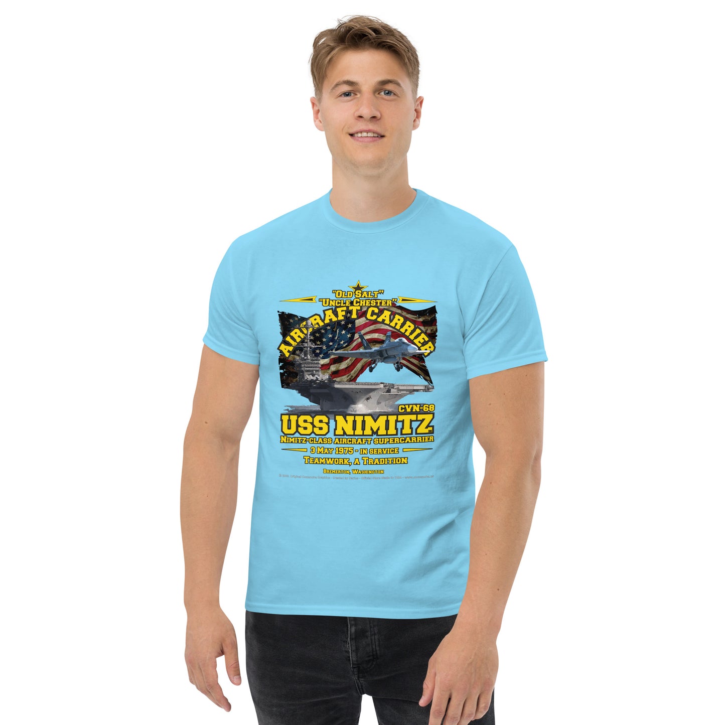 USS NIMITZ CVN-68 Aircraft Carrier T-shirt