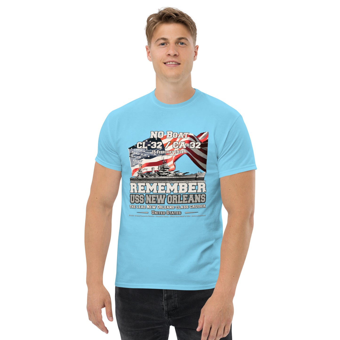 USS NEW ORLEANS CL-32 Cruiser t-shirt