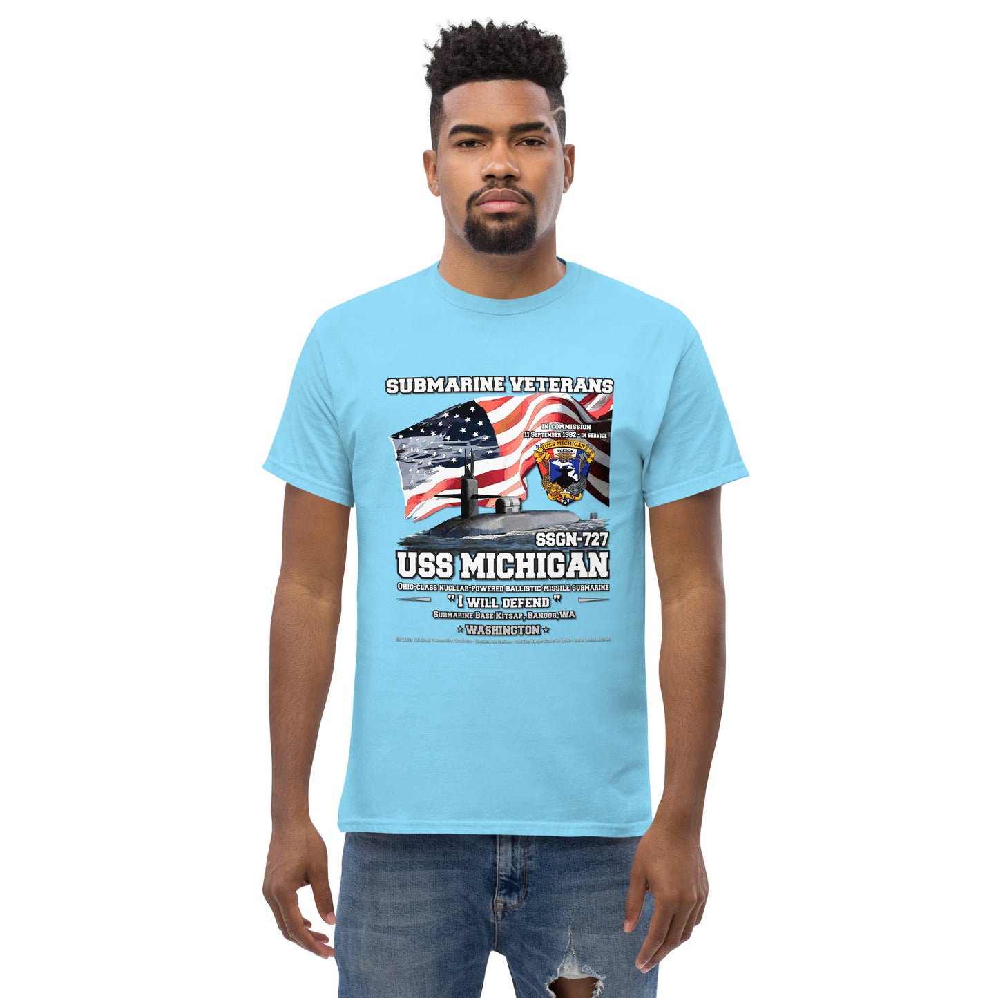 USS MICHIGAN SSGN-727 Submarine T-shirt
