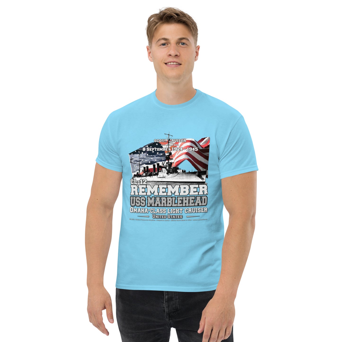USS MARBLEHEAD CL-12 Light Cruiser T-Shirt