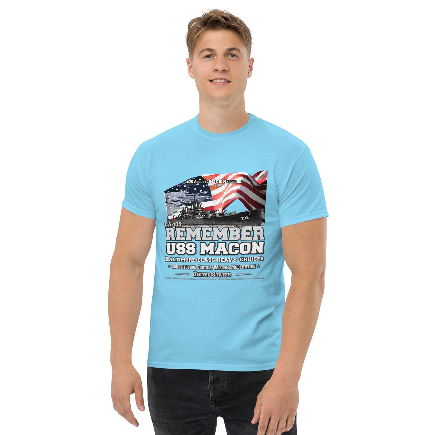 USS MACON CA-132 Heavy Cruiser T-Shirt
