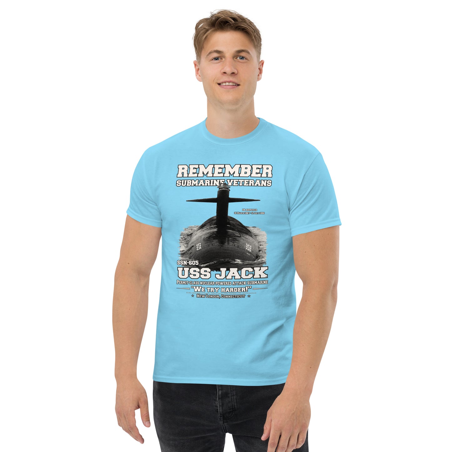 USS JACK SSN-605 Submarine T-Shirt